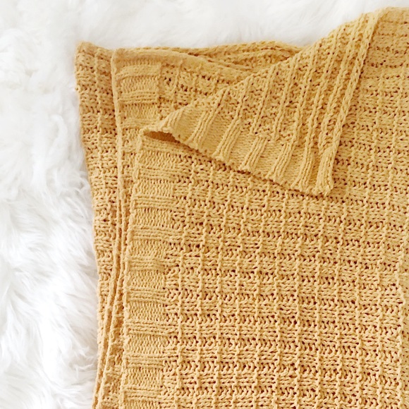 Threshold Other - Threshold | Chenille loose knit throw Gold Yellow